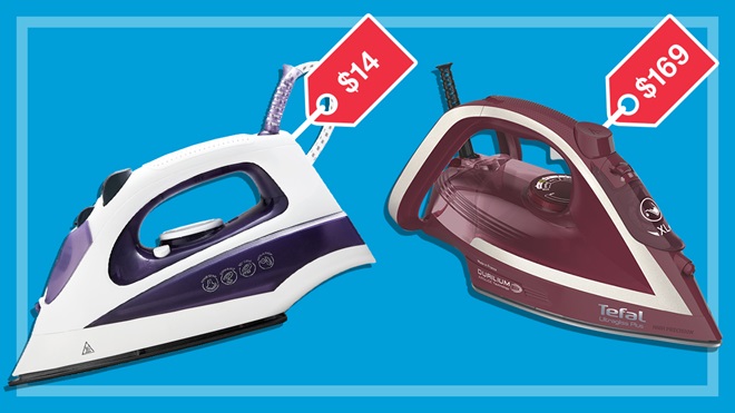cheap_and_expensive_steam_irons_side_by_side_with_price_tags